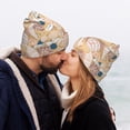 thumbnail image 5 of Lsque Tropical Beach Sea Shell Pattern Knitted Beanie, Unisex Winter Hat, Knit Hat Winter Beanies Thick Fisherman Beanies Cuffed Plain Skull Caps, 5 of 6