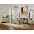 thumbnail image 2 of Roundhill Furniture Tavari 5-PC Bedroom Set, King Bed, Dresser, Mirror, Two Nightstands, Light Gray, 2 of 15