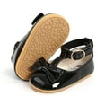 thumbnail image 5 of Baby Girls Mary Jane Flats Bowknot Prewalkers Princess Wedding Dress Shoes 0-18M, 5 of 7