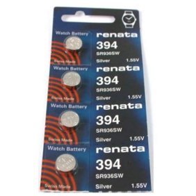 #394 Renata Button Cell Watch Batteries 4Pcs