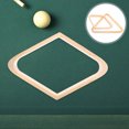 thumbnail image 1 of HONITANO 2Pcs Khaki Solid Wood Billiard Triangle Rack for Pool Table Compatible with Nineball and Snooker Games, 1 of 8