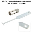 thumbnail image 3 of 12V Car Cigarette Lighter Socket & Removal Tool for Dodge 4793554AC, 3 of 14