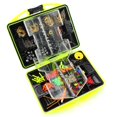 thumbnail image 1 of LEEYNEER 188Pcs Fishing Accessories Set with Tackle Box Including Plier Jig Hooks Sinker Weight Swivels Snaps Sinker Slides, 1 of 7