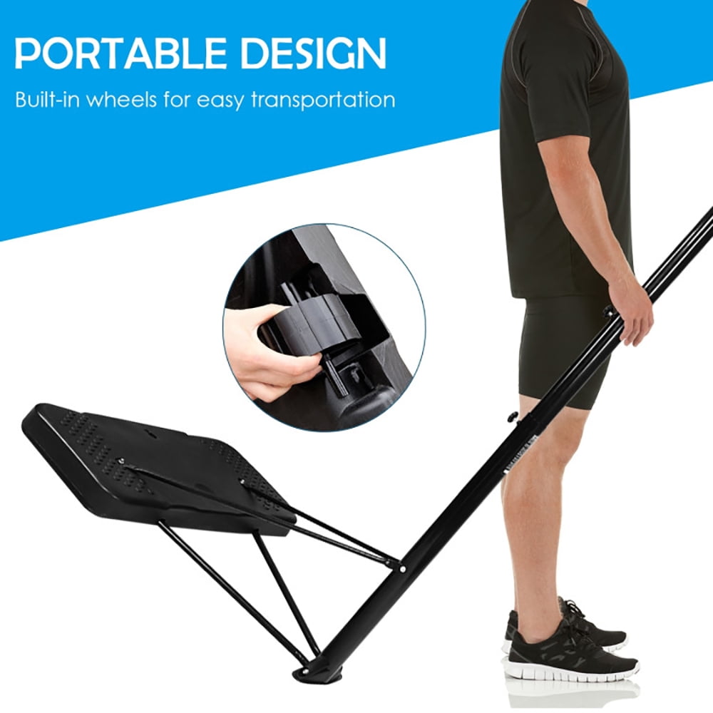 Resenkos 43 Inch Indoor Outdoor Height Adjustable Basketball Hoop