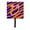Blue And Orange, variant on Carolines Treasures  Letter U Initial Tiger Stripe Blue and White Leash Or Key Hook
