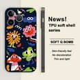 thumbnail image 1 of Stylish and Durable: Fun Cartoon Print Matte Double Layer Silver Phone Case for iPhone 15 Pro Max 14 13 12 Pro 11, 1 of 4