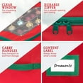 thumbnail image 3 of Hold N' Storage Underbed Christmas Ornament Storage Container Box Fits Up to 48-3”, Red, 3 of 9