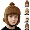 thumbnail image 7 of FAWUUDO Kids Winter Trapper Hat Outdoor Windproof Warm Skiing Cap with Earflap Faux Fur Hunting Hat, 7 of 7