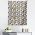 thumbnail image 1 of Animal Print Tapestry, Abstract Snake Skin Pattern with Colorful Geometrical Lines Modern Hipster, Fabric Wall Hanging Decor for Bedroom Living Room Dorm, 5 Sizes, Multicolor, by Ambesonne, 1 of 1