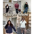 thumbnail image 2 of CASSIE LIZ Womens Plus size Cardigan Sweaters Lightweight Long Sleeve Button Down Knit Beige Sweaters With Pockets Solid Color Jackets Fall Winter (XL-5XL), 2 of 8