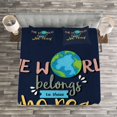 thumbnail image 3 of Ambesonne Book Quilted Bedspread Set 3 Pcs, World Belongs to Readers, Queen Size, Multicolor, 3 of 3