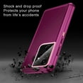 thumbnail image 2 of RegSun for Galaxy S21 Ultra Case,Shockproof 3-Layer Full Body Protection [Without Screen Protector] Rugged Heavy Duty High Impact Hard Cover Case for Samsung Galaxy S21 Ultra,Purple/Pink, 2 of 7