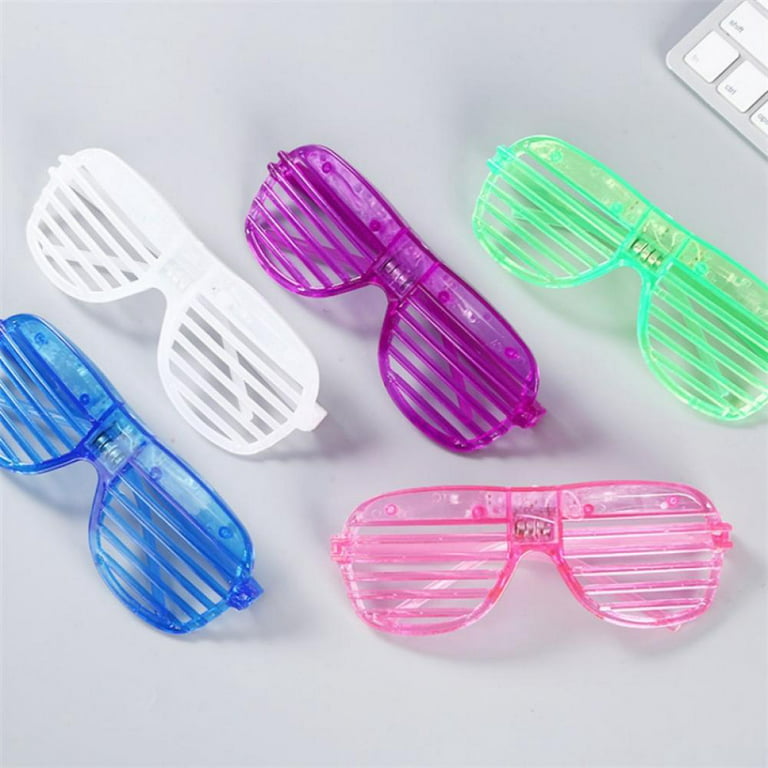 5PCS Glasses Light Up Glasses Shutter Shades Glasses Led Party Glow In Dark  Party Supplies Favors Neon Carnival Party Glow Toys - AliExpress