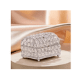 thumbnail image 4 of Joyero De Cristal Decorativo Con Fondo De Espejo Y Diamantes Color Plateado Xtellar transparente, 4 of 4