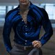 thumbnail image 1 of Las camisas de otoño más nuevas para hombres camisas sociales de lujo de manga larga con calavera 3D camisetas de gran tamaño con solapa camisetas para hombre ropa de otoño, 1 of 6