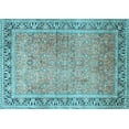 thumbnail image 1 of Ahgly Company Indoor Rectangle Persian Light Blue Traditional Area Rugs, 2' x 5', 1 of 4