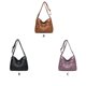 thumbnail image 4 of Qarigey Bolsos cruzados para mujer, PU multicapa con cremallera, correa ajustable, bolso de hombro de Color sólido, multibolsillo, para madre Bolsas de mensajero y de hombro Negro, 4 of 6