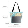 thumbnail image 3 of Pofeuu World Map With Animals 1 Print Women Fashion Shoulder Handbags Top Handle Satchel Bags Tote Shoulder Shopping Bag Stylish Canvas Tote Bag, 3 of 6