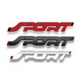 thumbnail image 1 of Set of 3 Alloy SPORT Emblem, Car Side Fender Rear Trunk Logo Badge Decals(Black,Silver Color,Red), 1 of 5