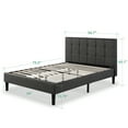 thumbnail image 6 of Zinus Lottie 43" Upholstered Platform Bed Frame, Grey, Full, 6 of 8