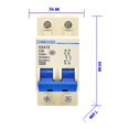 thumbnail image 2 of DZ47Z-63/2P Interruptor de aire de protección de disyuntor de CC fotovoltaico (20A), 2 of 8