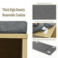 thumbnail image 6 of Gymax Entryway Padded Shoe Storage Bench 10-Cube Organizer Bench Adjustable Nature, 6 of 10