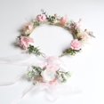 thumbnail image 5 of AVEKI Mujeres Niñas Corona de flores Nupcial Eucalipto Halo Boda Floral Diadema Foto ShootGSG-008,WZ-359R, 5 of 5