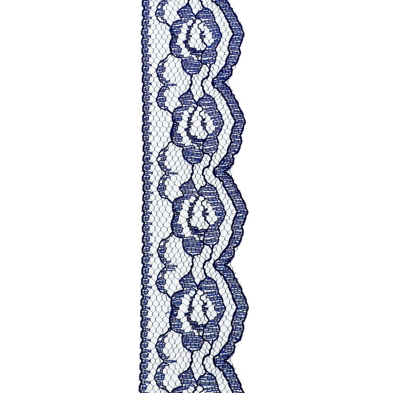 Navy blue on sale lace ribbon