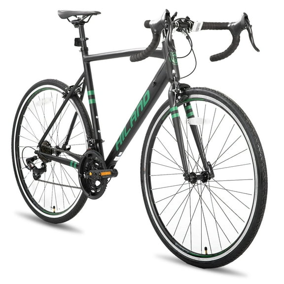 Hiland Aluminum Road Bike,Shimano 14 Speeds, 53/57cm Frame, Racing Bike for Men Mens Racing Bike