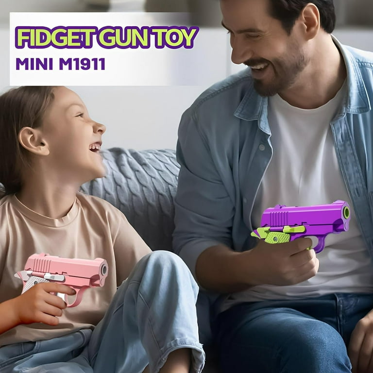 Mini 1911 Children'S Toy Gun 3D Printing Fidget Toy For Kids Adults Stress  Relief Toy Christmas Gift