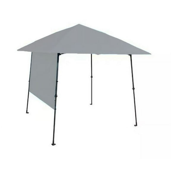Garden Winds Custom Fit Replacement Canopy Top Cover and Sunwall Compatible with The StyleWell 8' x 8' Slant Leg Pop Up  - Upgraded Performance RipLock 350 Fabric - Slate Gray