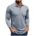 thumbnail image 2 of pstuiky camisetas de manga larga para hombre, Cárdigan informal de manga larga con botones y bolsillo para hombre tops de invierno para hombre xxl, 2 of 7