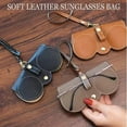 thumbnail image 2 of Fashion Sunglasses Bag Storage Glasses Case Sunglasses Leather Protective Case Lovely Glasses Clip Women Simple Glasses Bag, 2 of 5