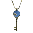 thumbnail image 1 of Blue Sky Beautiful White Dandelion Key Necklace Pendant Tray Embellished Chain, 1 of 3