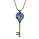 thumbnail image 1 of Cielo azul blanco hermoso diente de Leon Llavero Collar Colgante Bandeja Cadena Embellecida Unbranded M, 1 of 3