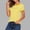 *b-Orange, variant on ClodeEU Women's Short Sleeve Crew Neck Striped T Shirt,Casual Trendy Basic Tee Black,Women's Plus L