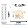 thumbnail image 2 of Unfinished 2024 Graduation Cap Shape 24" / 1/2", 2 of 3