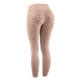 thumbnail image 3 of WTXUE Yoga Pants Women, Leggings with Resistance Bands Built In Sports Waist Yoga Stretch with Pockets Ladies Pants Fitness Sexy, Full-Length, Khaki, 3 of 6