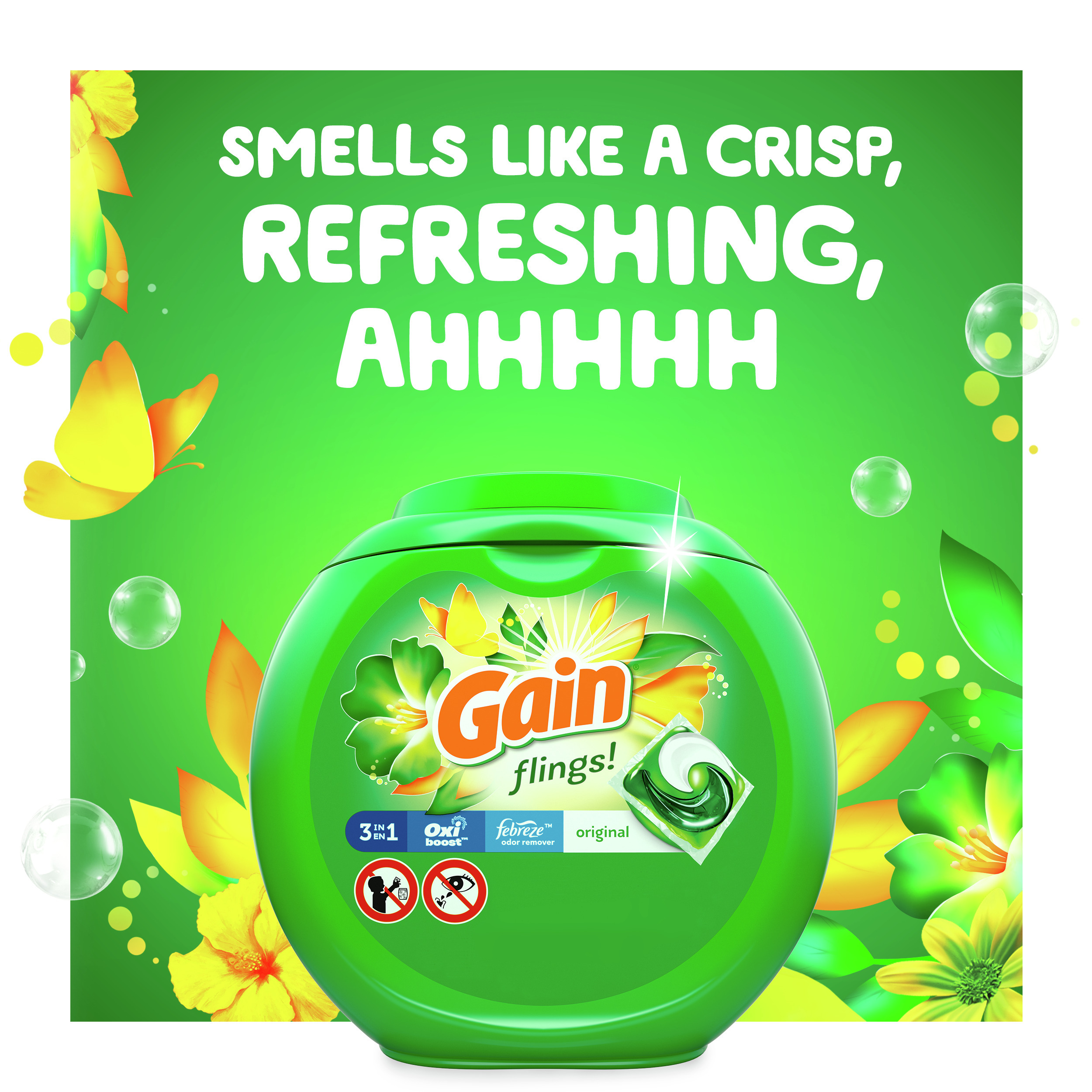 Gain Flings Laundry Detergent Pods, Original, 42 Count photo 6