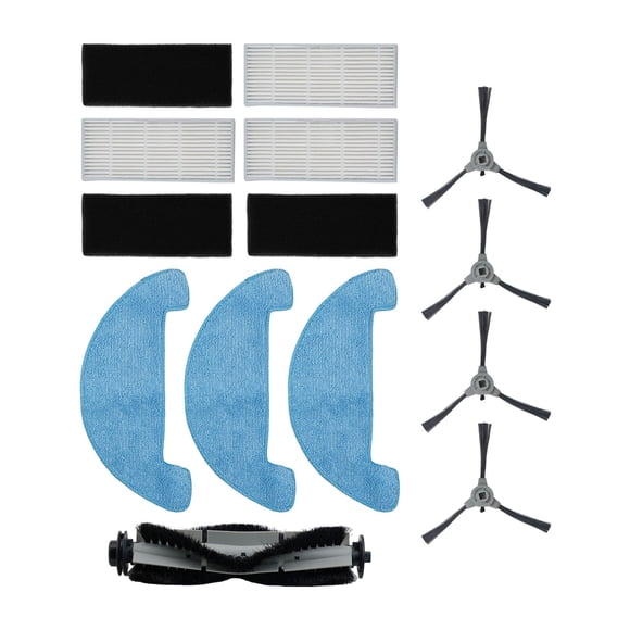 Kits de Filtres pour Aspirateur pour Venga VG Rvc 3000 Fournitures Ménagères Chiffons de Remplacement Brosses Latérales