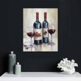 thumbnail image 4 of Nawypu Wine Pictures Wall Decor: Red Wine Bottle with Two Glasses Kitchen Wall Decor Canvas Wall Art with Frame Ready to Hang, 4 of 4