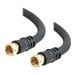 Types S-video Cables - C2G Value Series 3ft Value Series F-Type RG6 Coaxial Video Cable - video cable - 3 ft