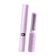 thumbnail image 5 of Stgfyxgs Hair Straightener Brush Mini Straightening Irons Three Temperature Adjustments Heated Hair Straightener Comb Hot Comb for Home Violet, 5 of 7