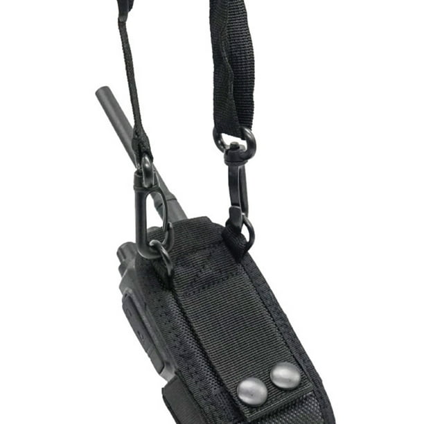 Nylon Talkie Walkie Holder Pouch Bag Two Way Radio Case avec Adajustable  Bandoulière pour Baofeng 