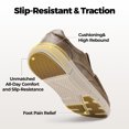 thumbnail image 4 of Fittington Men's Wide Width Slip On Dress Shoes Water-Resistant Lightweight Casual Business Oxfords Leather Shoes 11 Extra Wide, 4 of 11
