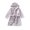 Grey, variant on Adorable Cartoon Themed Hooded Flannel Bathrobe for Toddler Kids Cozy Nightwear and Pajama Style Robe