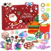 Cheap Fidget Advent Calendar,Christmas Countdown Calendar Rainbow Coloar Fidget Toys Pack,Squeeze Sensory Fidget Toys for Xmas Party (33pcs Advent Calendar1)