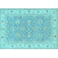 thumbnail image 1 of Ahgly Company Indoor Rectangle Persian Light Blue Traditional Area Rugs, 5' x 7', 1 of 4