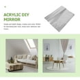 thumbnail image 4 of HEALEEP Square Mirror Effect Decals Wall Mirror Stick On Silver 1Pcs, 4 of 8