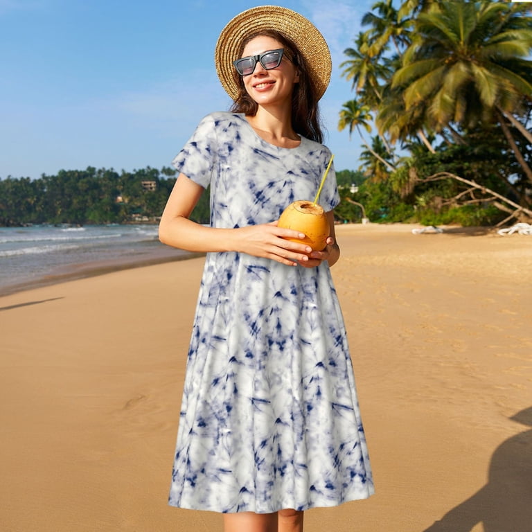 chinese dress ladies Indigo Dress